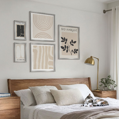 Conjunto de cuadros decorativos Gráficos de plantas con estilo