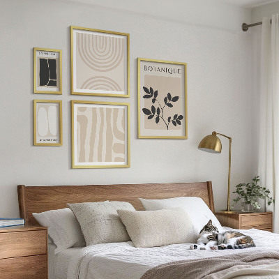 Conjunto de cuadros decorativos Gráficos de plantas con estilo