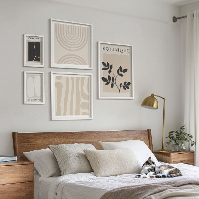 Conjunto de cuadros decorativos Gráficos de plantas con estilo