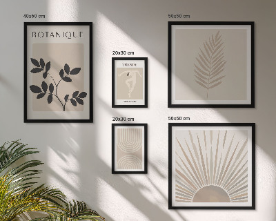 Set de 5 cuadros para salón Elegantes decoraciones florales geométricas