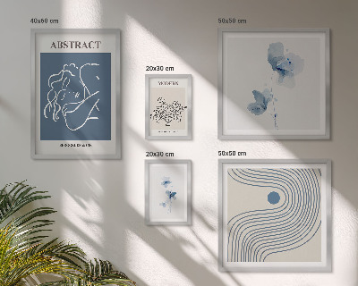 Conjunto de cuadros decorativos Estilo florista abstracto moderno