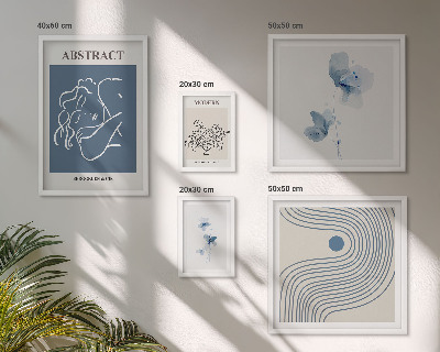 Conjunto de cuadros decorativos Estilo florista abstracto moderno