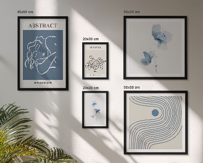 Conjunto de cuadros decorativos Estilo florista abstracto moderno