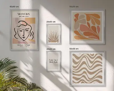 Cuadro para pared de galería de arte de estilo abstracto moderno