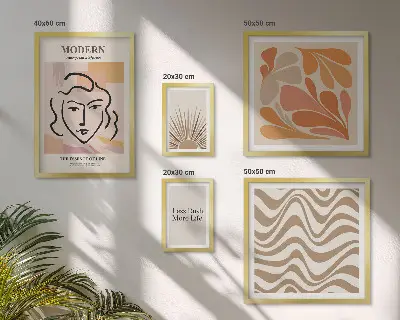 Cuadro para pared de galería de arte de estilo abstracto moderno