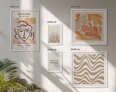Cuadro para pared de galería de arte de estilo abstracto moderno