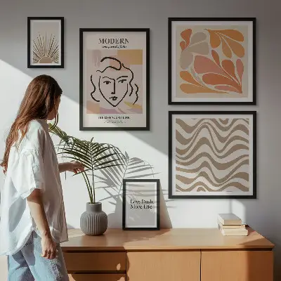 Cuadro para pared de galería de arte de estilo abstracto moderno