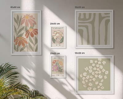 Conjunto de cuadros decorativos Estampados florales Londres París boho