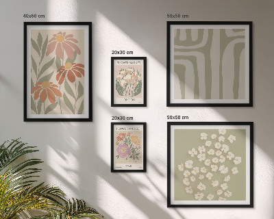 Conjunto de cuadros decorativos Estampados florales Londres París boho
