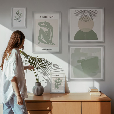 Conjunto de cuadros decorativos Estilo moderno con abstracción