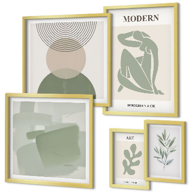 Conjunto de cuadros decorativos Estilo moderno con abstracción
