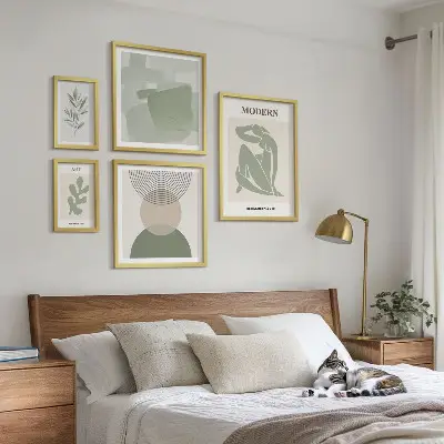 Conjunto de cuadros decorativos con diseño de abstracción moderna