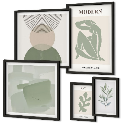Conjunto de cuadros decorativos Estilo moderno con abstracción