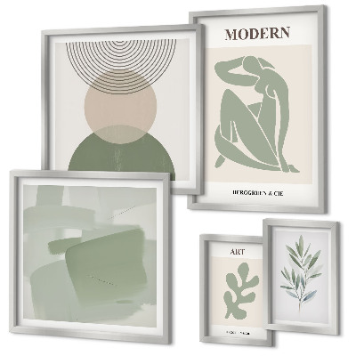 Conjunto de cuadros decorativos Estilo moderno con abstracción