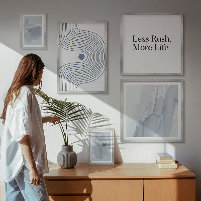 Set de 5 cuadros para salón Gráficos minimalistas modernos