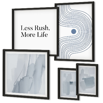 Set de 5 cuadros para salón Gráficos minimalistas modernos