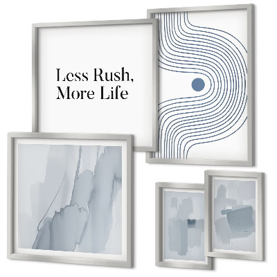 Set de 5 cuadros para salón Gráficos minimalistas modernos