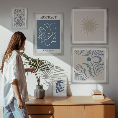 Pared galería de arte Geometría abstracta elegante