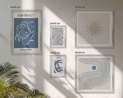 Pared galería de arte Geometría abstracta elegante