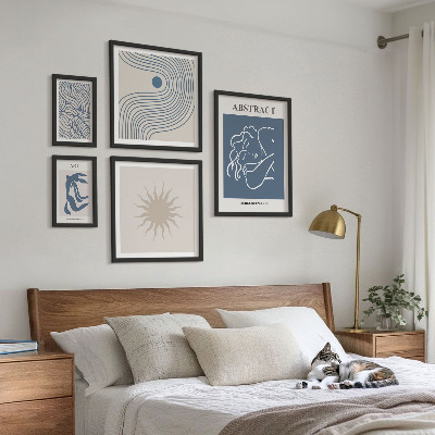 Pared galería de arte Geometría abstracta elegante