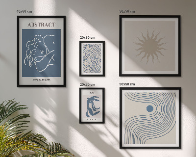 Pared galería de arte Geometría abstracta elegante