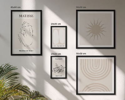 Conjunto de cuadros decorativos Líneas de arte minimalistas