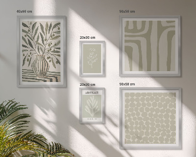 Pared galería de arte Patrones de plantas escandinavas