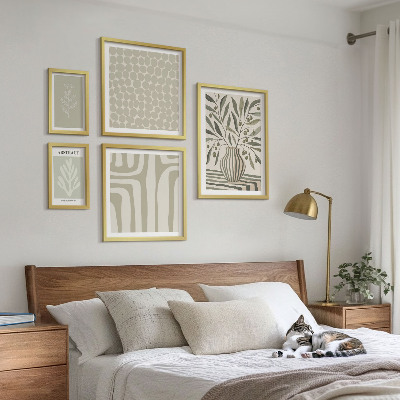 Pared galería de arte Patrones de plantas escandinavas