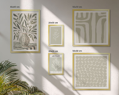 Pared galería de arte Patrones de plantas escandinavas