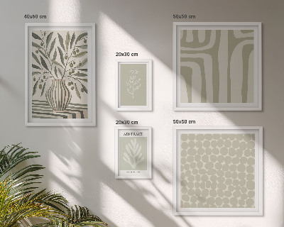 Pared galería de arte Patrones de plantas escandinavas
