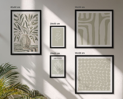 Pared galería de arte Patrones de plantas escandinavas