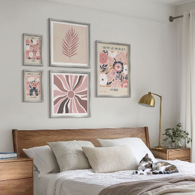 Pared galería de arte Mercados de flores de estilo bohemio