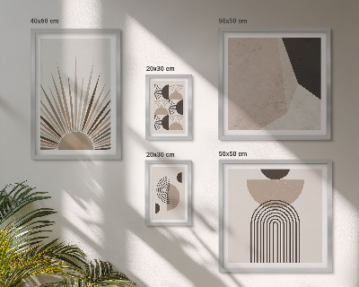 Pared galería de arte Formas geométricas abstractas