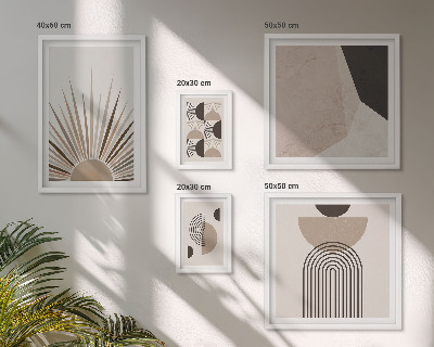 Pared galería de arte Formas geométricas abstractas