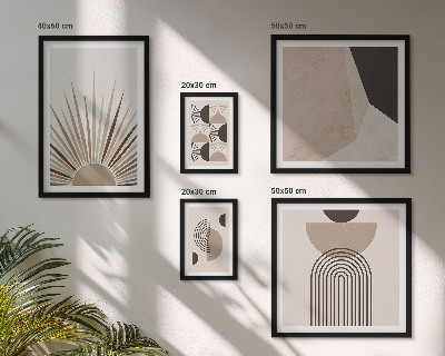 Pared galería de arte Formas geométricas abstractas