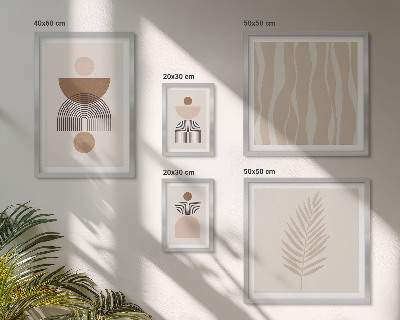 Conjunto de cuadros decorativos Formas abstractas de la naturaleza