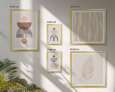 Conjunto de cuadros decorativos Formas abstractas de la naturaleza