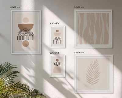 Conjunto de cuadros decorativos Formas abstractas de la naturaleza