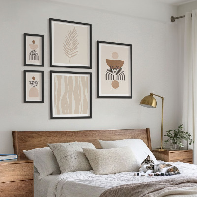 Conjunto de cuadros decorativos Formas abstractas de la naturaleza