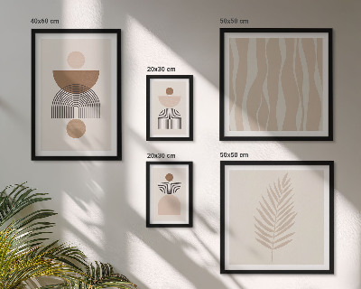 Conjunto de cuadros decorativos Formas abstractas de la naturaleza