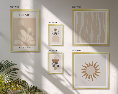 Set de 5 cuadros para salón Decoraciones abstractas con estilo