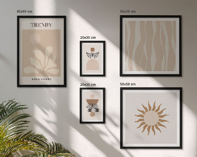 Set de 5 cuadros para salón Decoraciones abstractas con estilo