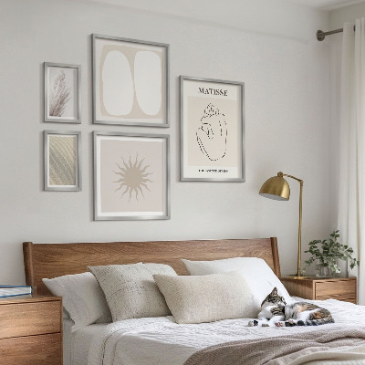 Conjunto de cuadros decorativos Formas minimalistas de estilo bohemio