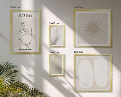Conjunto de cuadros decorativos Formas minimalistas de estilo bohemio