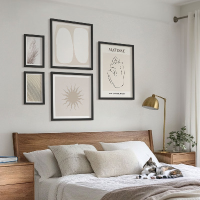 Conjunto de cuadros decorativos Formas minimalistas de estilo bohemio