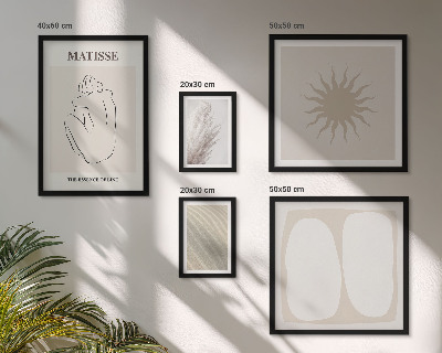 Conjunto de cuadros decorativos Formas minimalistas de estilo bohemio