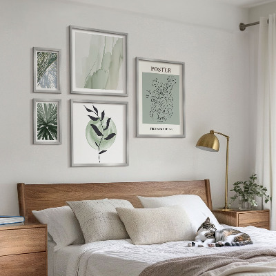 Set de 5 cuadros para salón Inspiraciones vegetales de la naturaleza