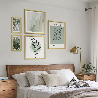 Set de 5 cuadros para salón Inspiraciones vegetales de la naturaleza