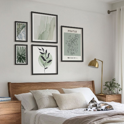 Set de 5 cuadros para salón Inspiraciones vegetales de la naturaleza
