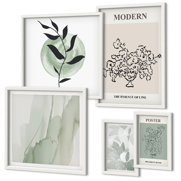 Pared galería de arte Decoración minimalista moderna